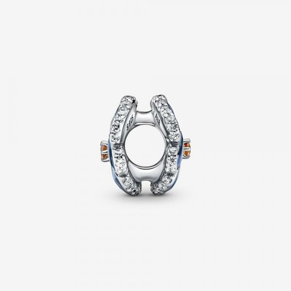 Pandora ékszer Kék árvácska ezüst charm 790777C02