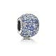 Pandora ékszer Kék ég pávé gömb ezüst charm cirkóniával 791261NSBMX
