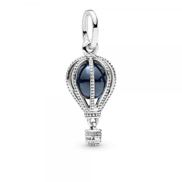 Pandora ékszer Kék hőlégballon ezüst charm 798064NMB