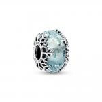 Pandora ékszer Kék hópelyhes muránói üveg ezüst charm 792377C00