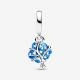 Pandora ékszer Kék muránói üveg virág Unicef charm 792614C01