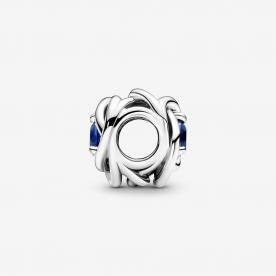 Pandora ékszer Kék örökkévalóság körök ezüst charm 790065C07