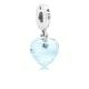 Pandora ékszer Kék szalag szív muránói üveg charm 797142