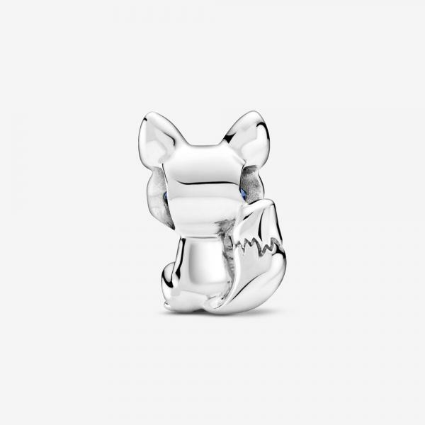 Pandora ékszer Kék szemű róka ezüst charm 799096C01