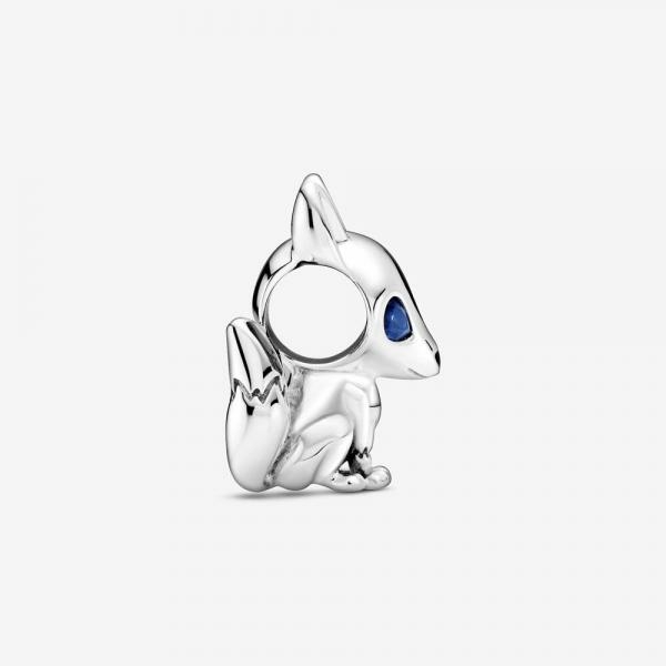 Pandora ékszer Kék szemű róka ezüst charm 799096C01