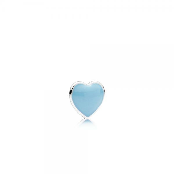 Pandora ékszer Kék szív petite medálelem 792169EN41
