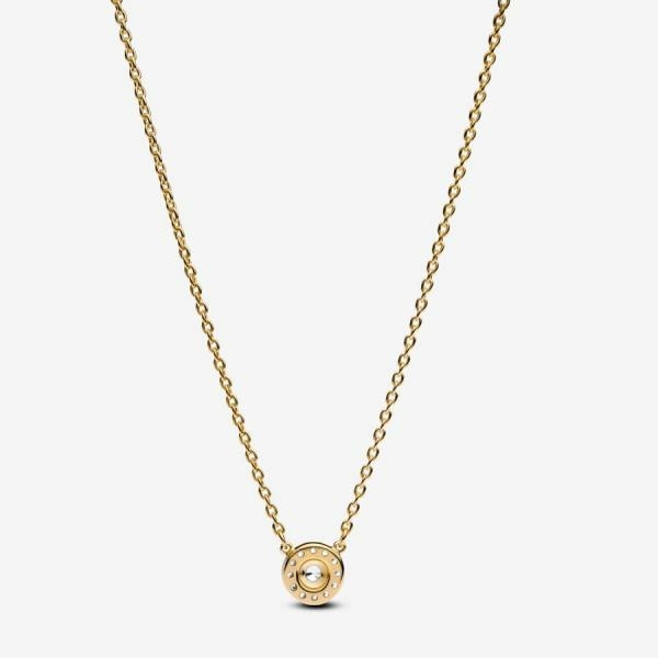 Pandora ékszer Kerek pávé köves shine nyaklánc 363548C01-45