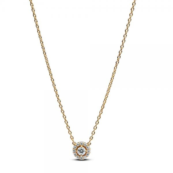 Pandora ékszer Kerek pávé köves shine nyaklánc 363548C01-45