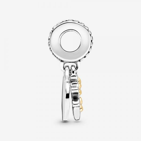 Pandora ékszer Kéttónusú családfa szív függő charm 799161C00