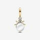 Pandora ékszer Kéttónusú északi csillag charm gyémánttal 763588C01