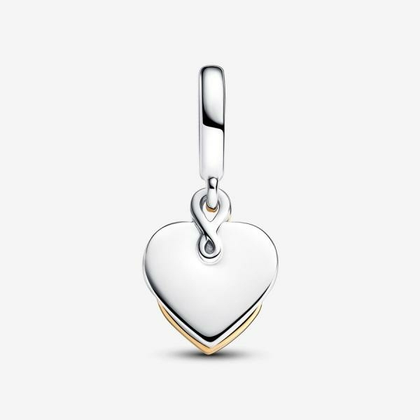 Pandora ékszer Kéttónusú függő MOM charm gyémánttal 763237C01