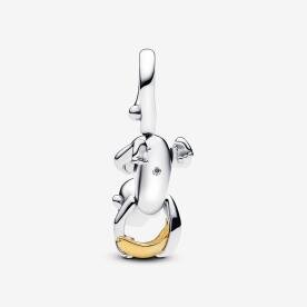 Pandora ékszer Kéttónusú majom függő charm 763343C01