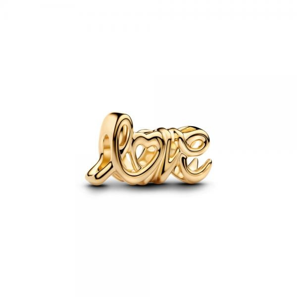 Pandora ékszer Kézzel írt LOVE shine charm 763055C00