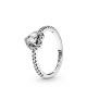 Pandora ékszer Kiemelt szív ezüst gyűrű 