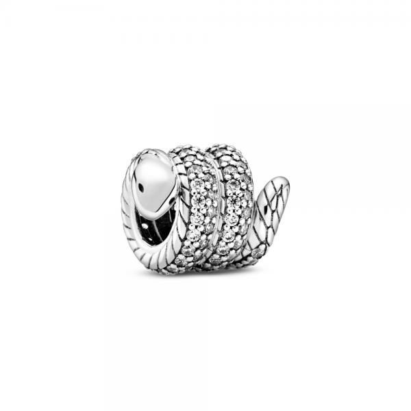 Pandora ékszer Kígyó ezüst charm cirkóniával 799099C01