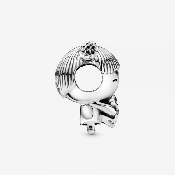 Pandora ékszer Kislány ezüst charm 798016EN160