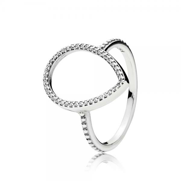 Pandora ékszer Könnycsepp körvonal ezüst gyűrű 