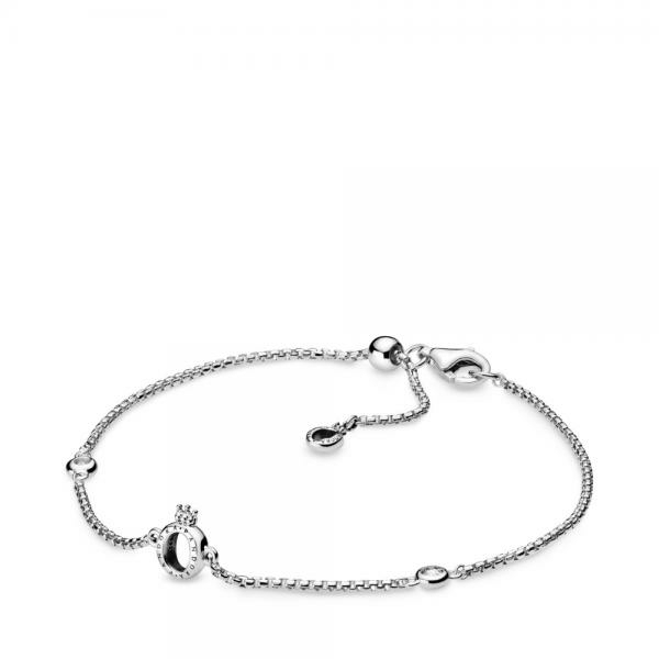 Pandora ékszer Koronás O ezüst karkötő 598276CZ-20