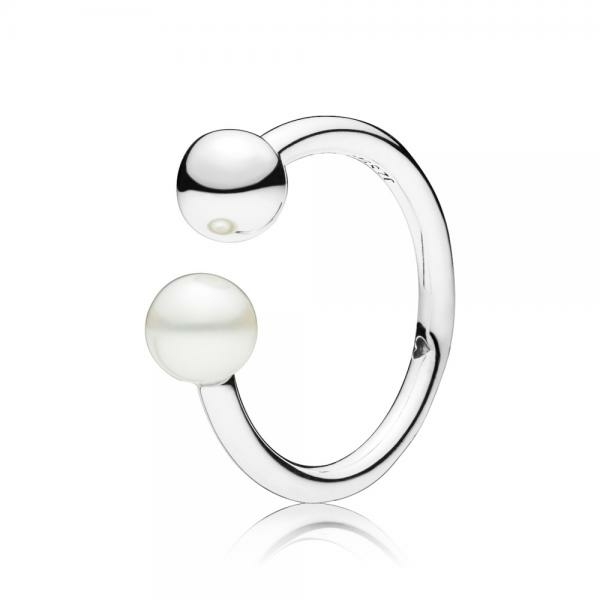 Pandora ékszer Kortárs gyöngy ezüst gyűrű 