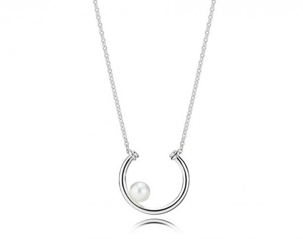 Pandora ékszer Kortárs gyöngy ezüst nyaklánc 397526P-50