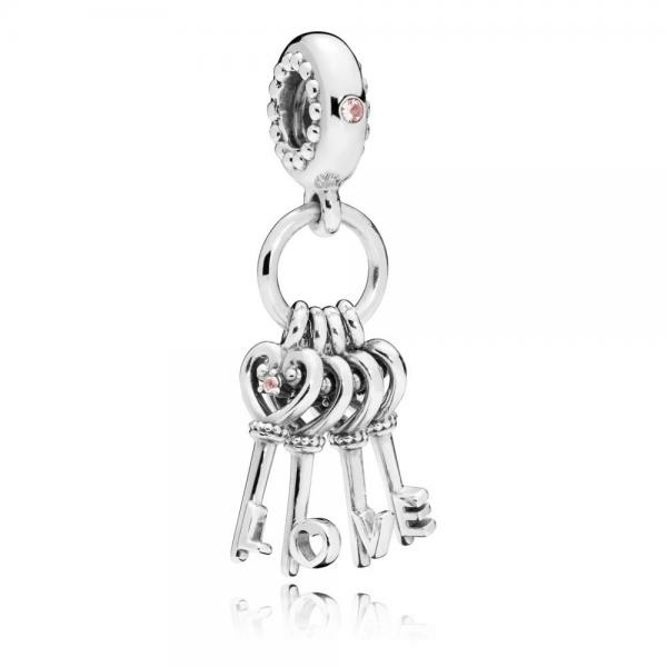 Pandora ékszer Kulcscsomó ezüst charm 797654NPMMX