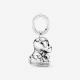 Pandora ékszer Kutya függő ezüst medál 798009EN16