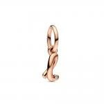 Pandora ékszer L betű rozé függő charm 782533C01