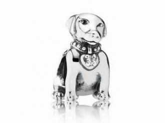 Pandora ékszer Labrador ezüst charm cirkóniával 791379CZ