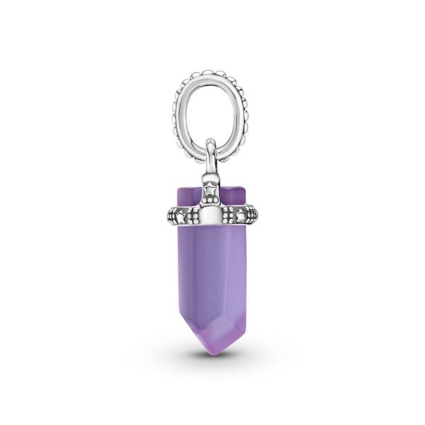 Pandora ékszer Lila kristály amulett 399185C01