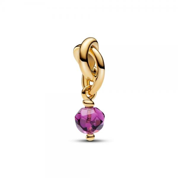 Pandora ékszer Lila örökkévalóság kör shine charm 763462C02
