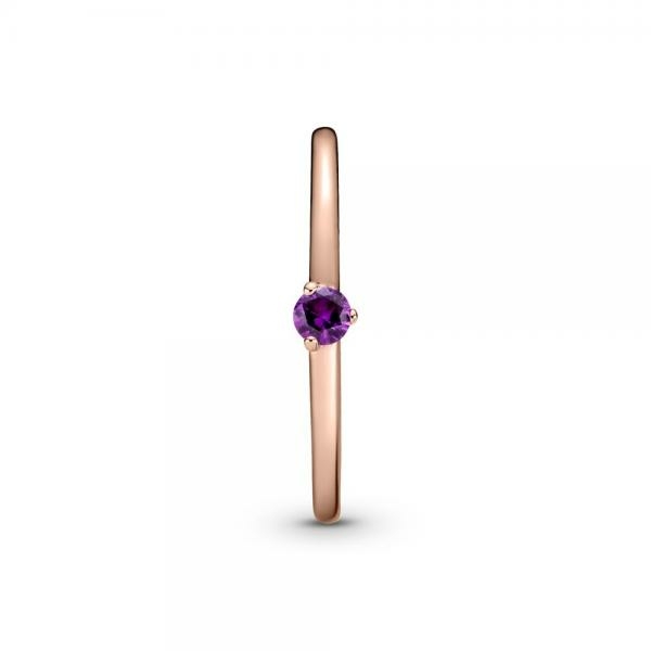 Pandora ékszer Lila solitaire rozé gyűrű 