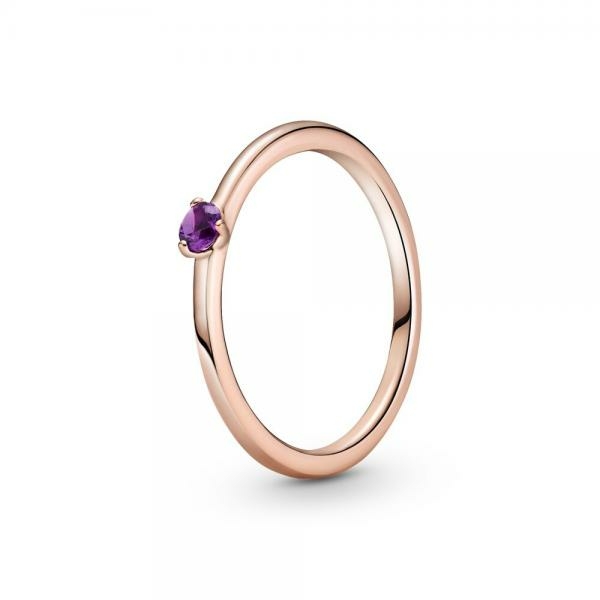 Pandora ékszer Lila solitaire rozé gyűrű 