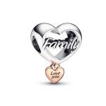 Pandora ékszer Love you family bicolor charm 782326C00