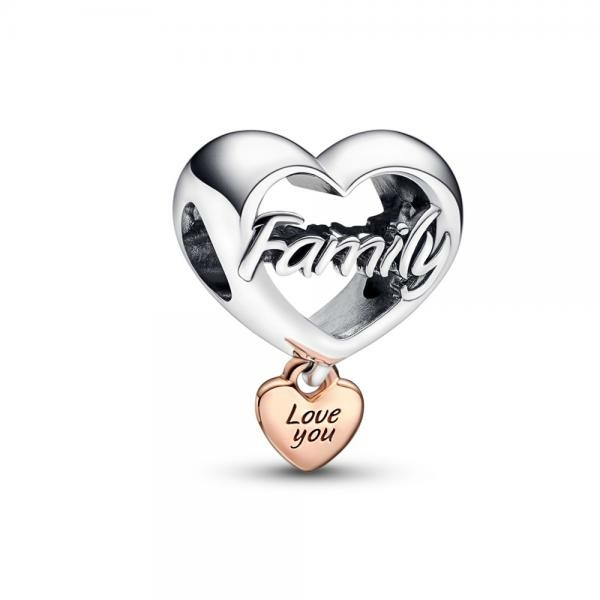 Pandora ékszer Love you family bicolor charm 782326C00