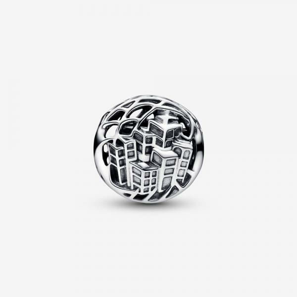 Pandora ékszer Marvel Pókember ezüst charm tűzzománccal 792350C01
