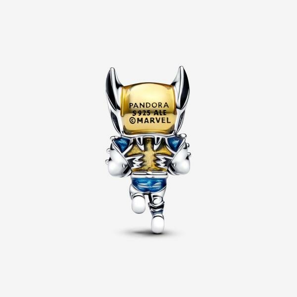Pandora ékszer Marvel Rozsomák ezüst charm 793359C01