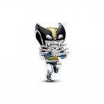 Pandora ékszer Marvel Rozsomák ezüst charm 793359C01
