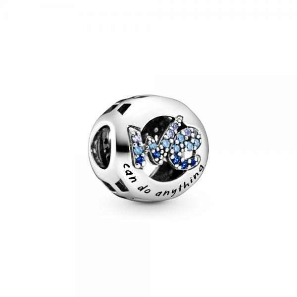 Pandora ékszer Me and We ezüst charm kék kristállyal 798596C01