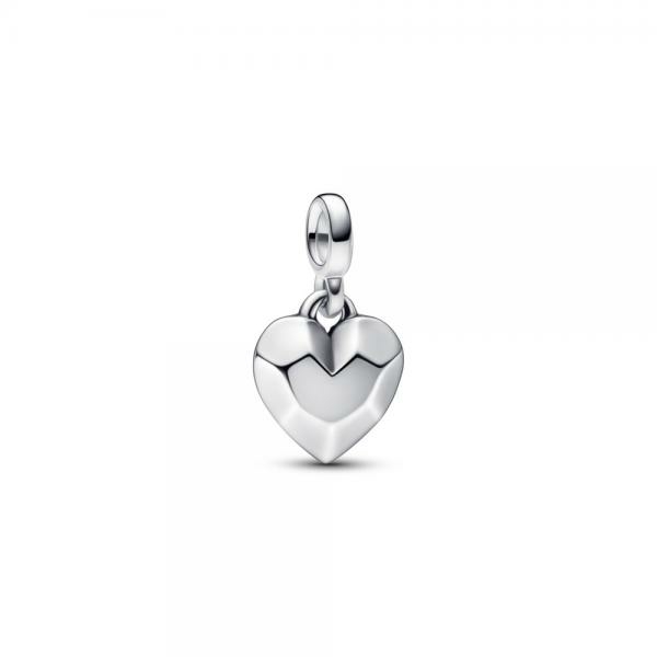 Pandora ékszer ME csiszolt szív mini függő charm 792305C00