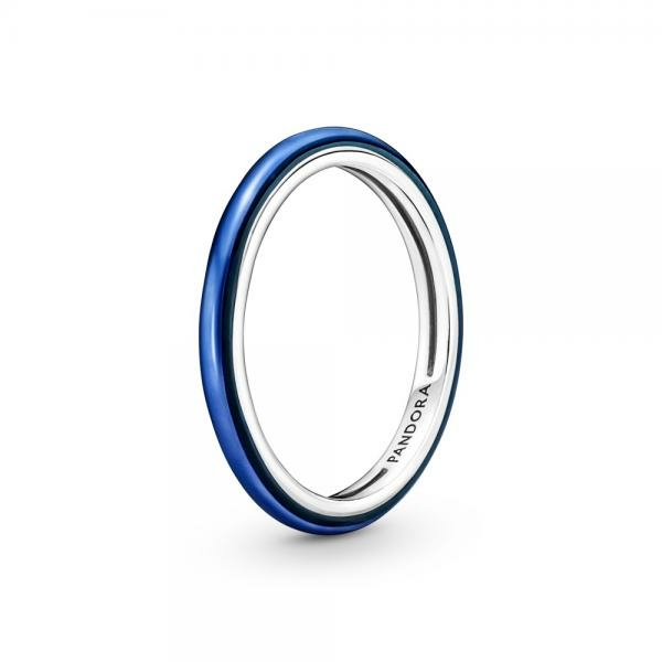 Pandora ékszer ME elektromos kék ezüst gyűrű 