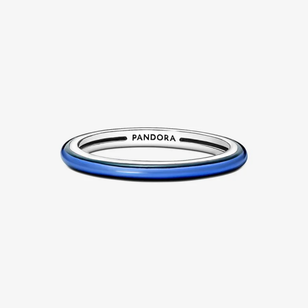 Pandora ékszer ME elektromos kék ezüst gyűrű 