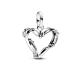Pandora ékszer ME ezüst drót szív mini függő charm 793449C00