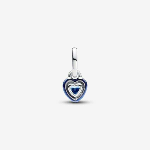 Pandora ékszer ME kék chakra szív ezüst mini függő charm 793042C02