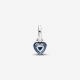 Pandora ékszer ME kék chakra szív ezüst mini függő charm 793042C02