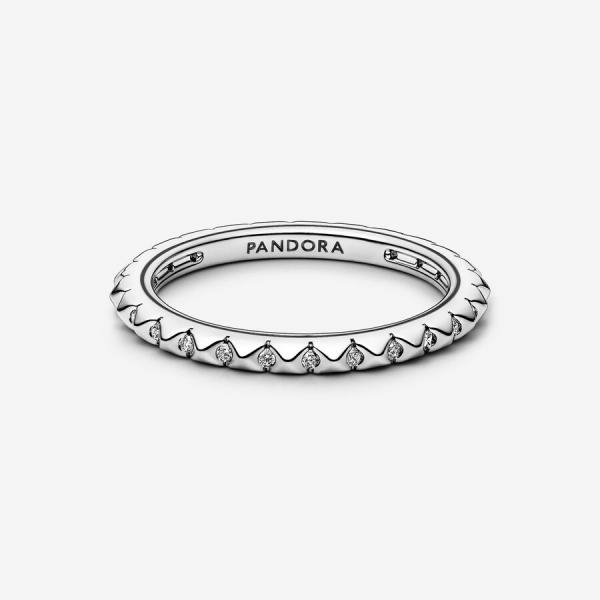 Pandora ékszer ME piramisok ezüst gyűrű cirkóniával 
