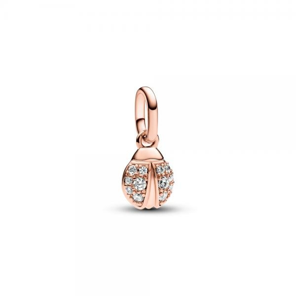 Pandora ékszer ME rozé katicabogár mini függő charm 783043C01