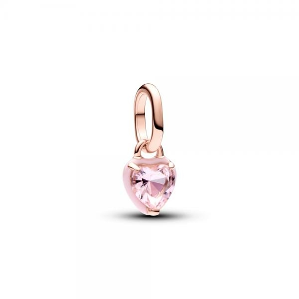 Pandora ékszer ME rózsaszín chakra szív rozé mini függő charm 783042C01