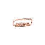 Pandora ékszer ME styling Believe rozé feliratos láncszem 789667C00