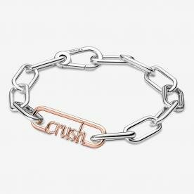 Pandora ékszer ME styling Crush rozé feliratos láncszem 780080C00