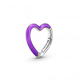 Pandora ékszer ME styling ezüst lila szív csatlakozó 791973C01